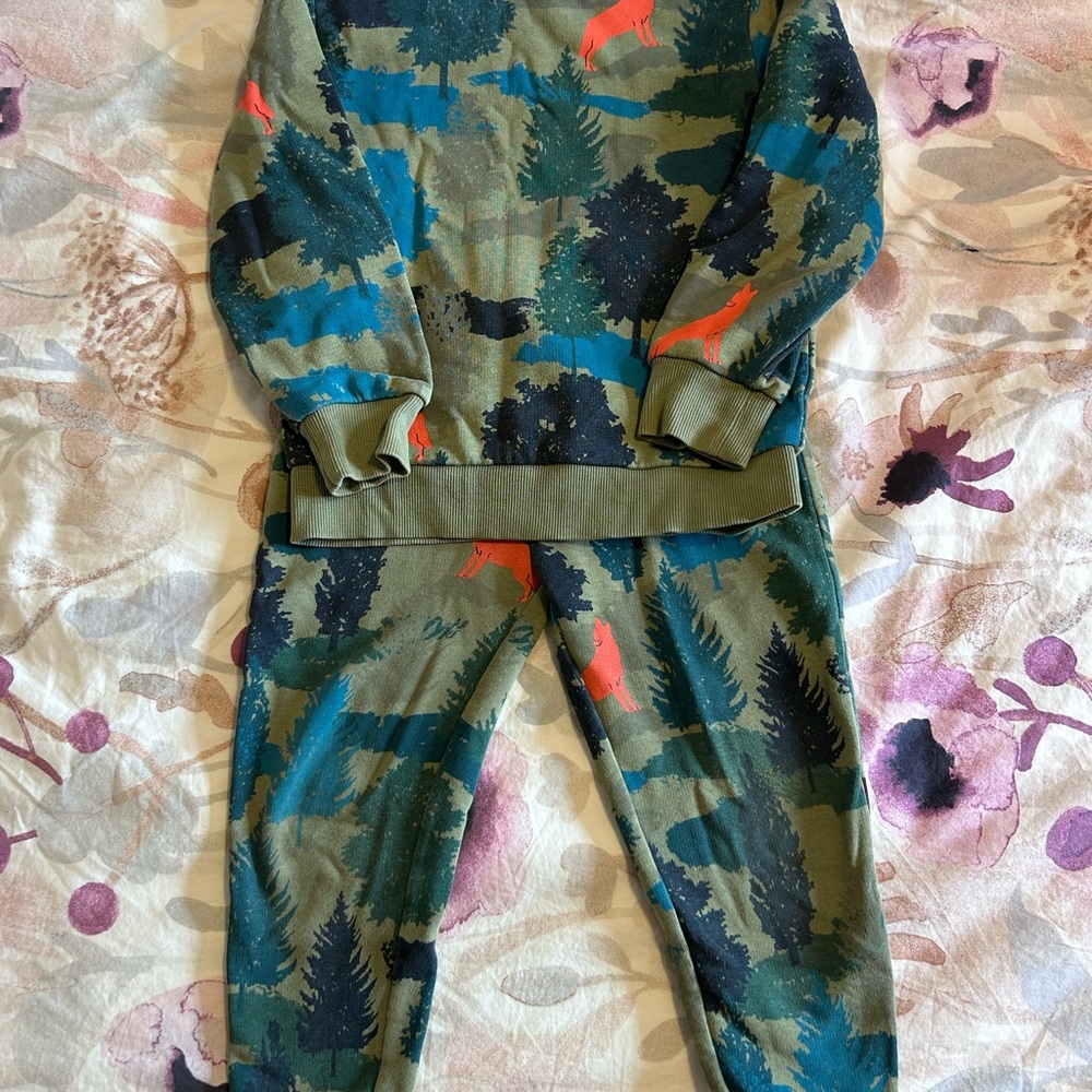 Kids Wild Animals, Forest Sweatshirt/Sweatpants Set Marks&Spencer Fox